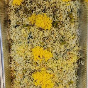 Baghli Polo with Beef kabab